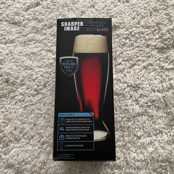 🍺🆕 OVERSIZED PILSNER BEER GLASS 55 FL OZ/ 1.5L - Picture 2 of 3